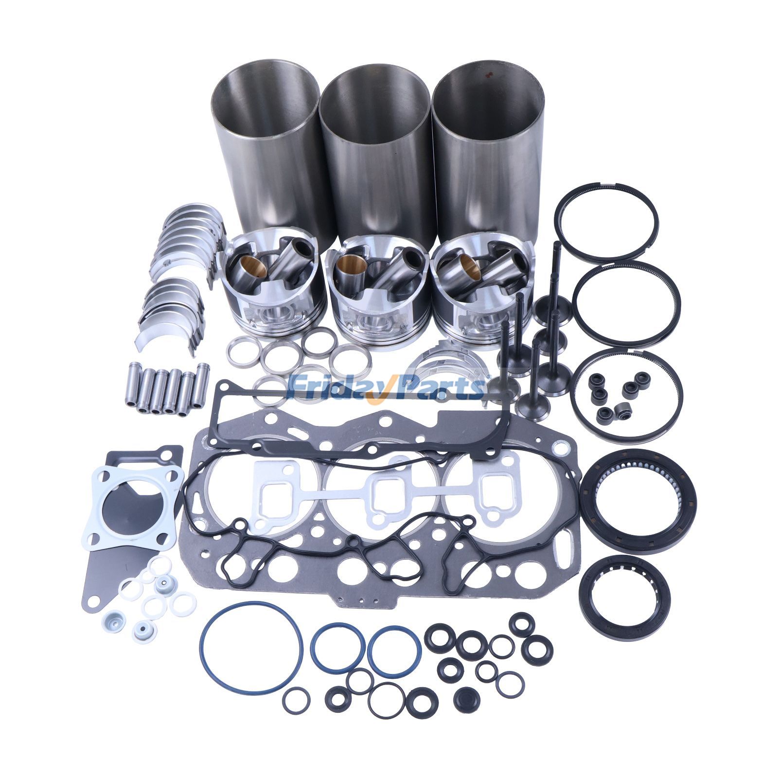 Kit de reconstrucción y reacondicionamiento para motor Yanmar 3TNV80 3TNV80F de FridayParts