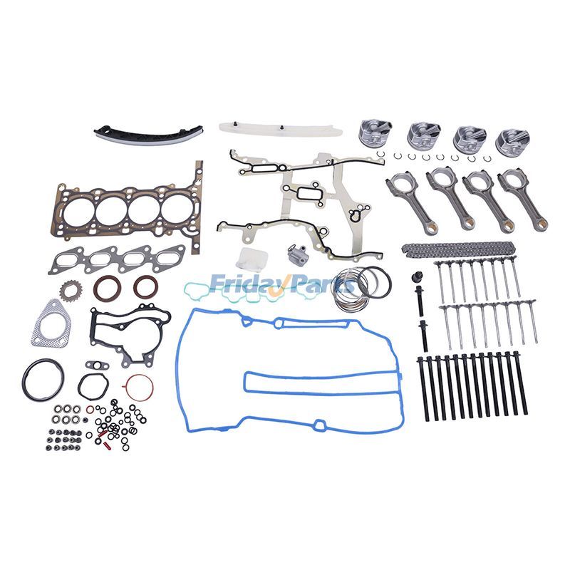 Engine Pistons Overhaul Rebuild Kit and Connecting Rod for 11-16 Chevy Cruze Buick 1.4L
