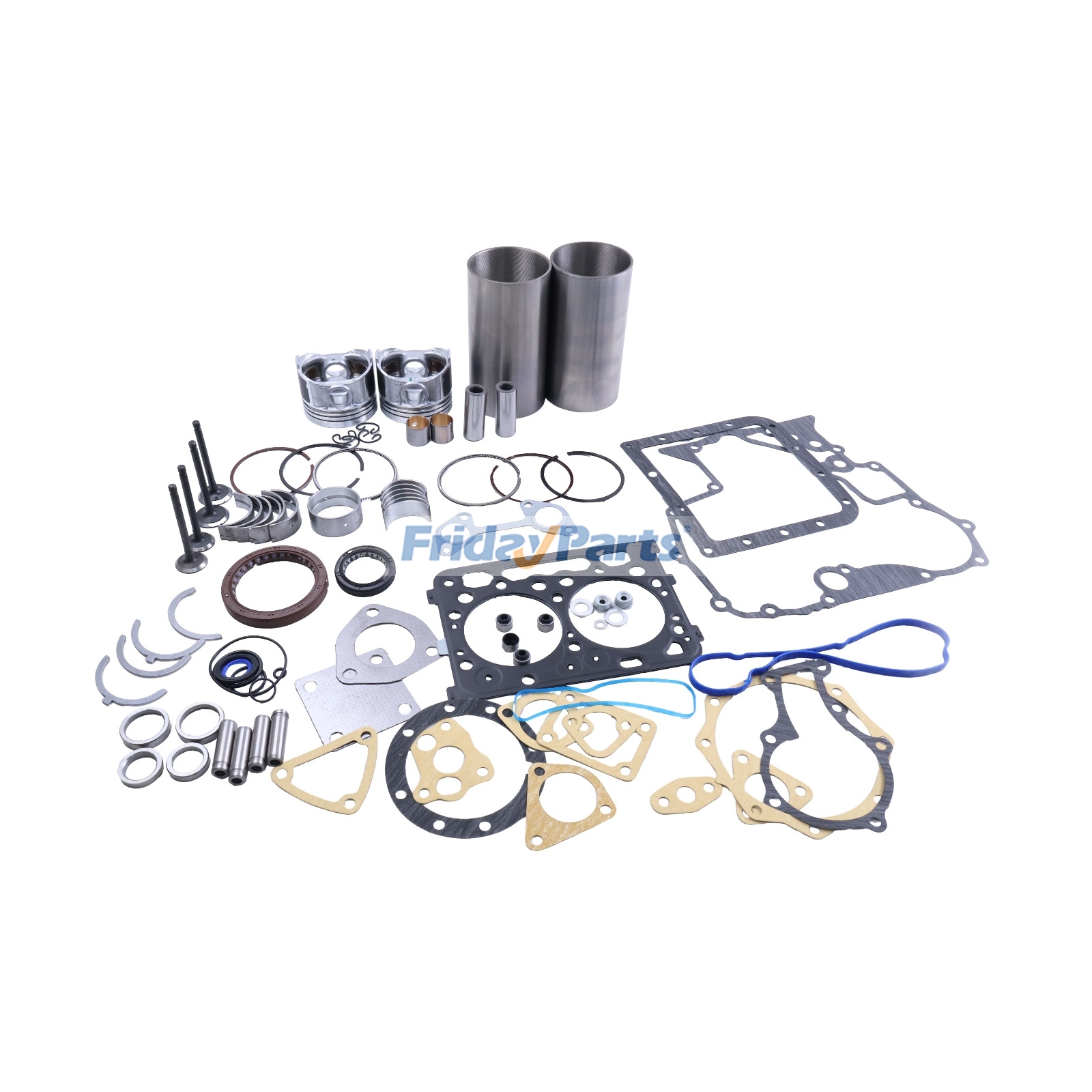 Motor,Trator Para KUBOTA - Kit de revisão e reconstrução para motor Kubota D722 D722E Trator B7300HSD B7400HSD BX1800D BX1850D BX1860D BX1880