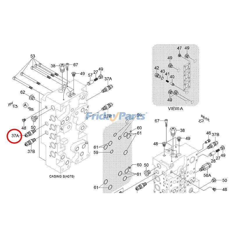 Overload Relief Valve for Excavator