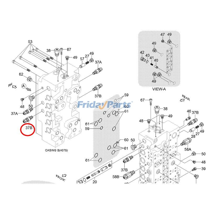 Overload Relief Valve for Excavator