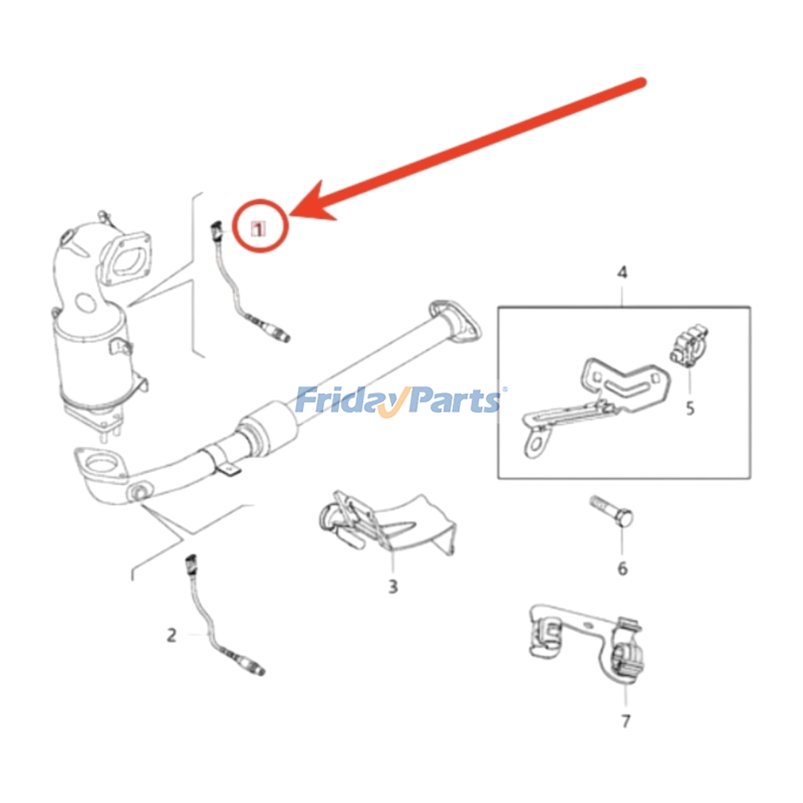 Denso用,Dodge用,Jeep用,Mitsubishi用,Fiat用車両用酸素センサー