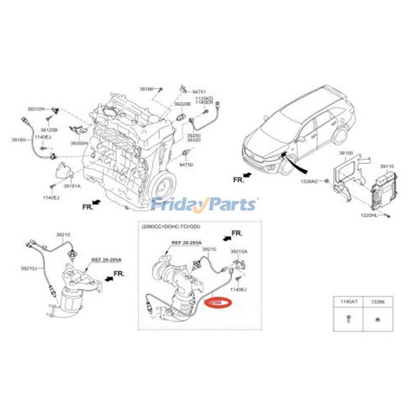  Oxygen Sensor For HYUNDAI,For Kia