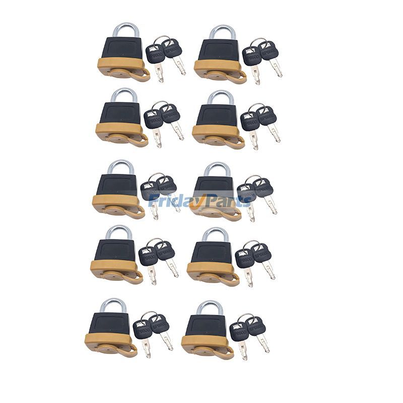 Lot de 10 cadenas 246-2641 avec clés pour moteur Caterpillar CAT 3406C 3508B 3512 Chargeur 216 216B 226B 228 236 236B 242B 248 268B