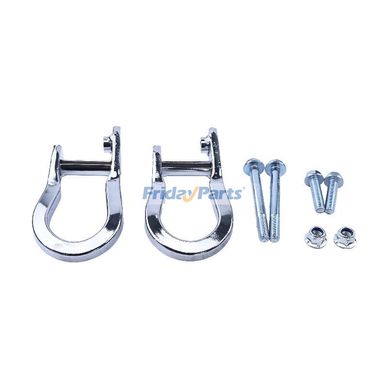 Paire de crochets de remorquage chromés 84072462 pour véhicule Chevrolet Silverado 2007-2019pourPour Chevrolet