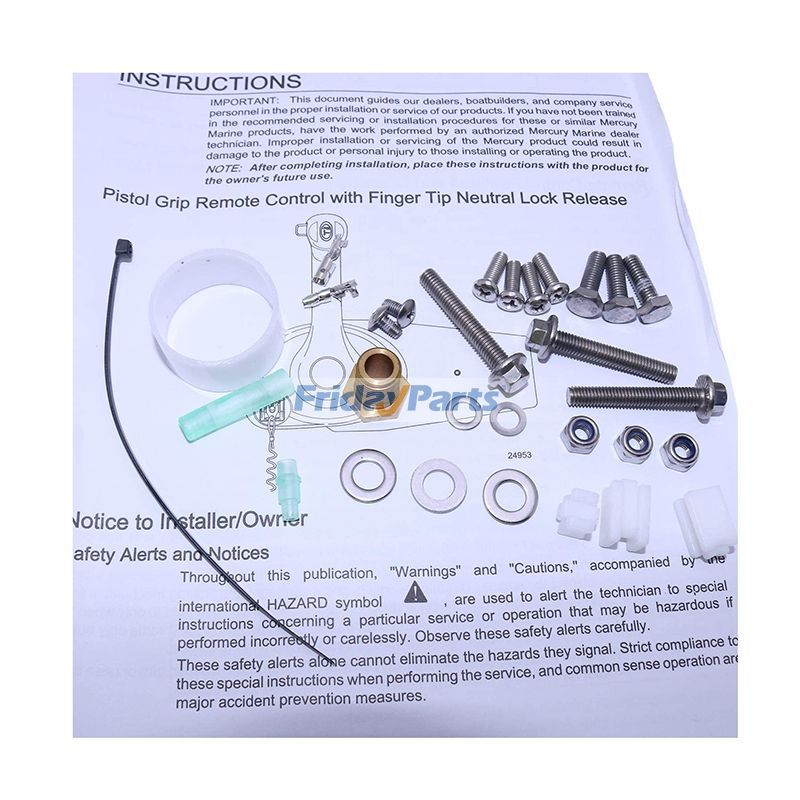 Moteur hors-bord chromé à télécommande pour montage sur panneau de FridayParts