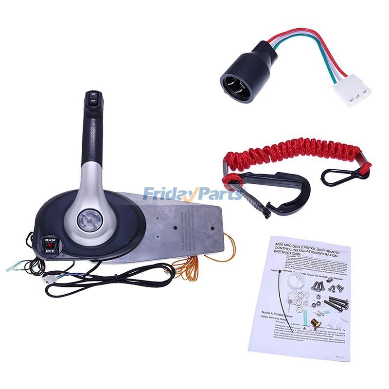 Moteur hors-bord chromé à télécommande pour montage sur panneau Pour Mercury