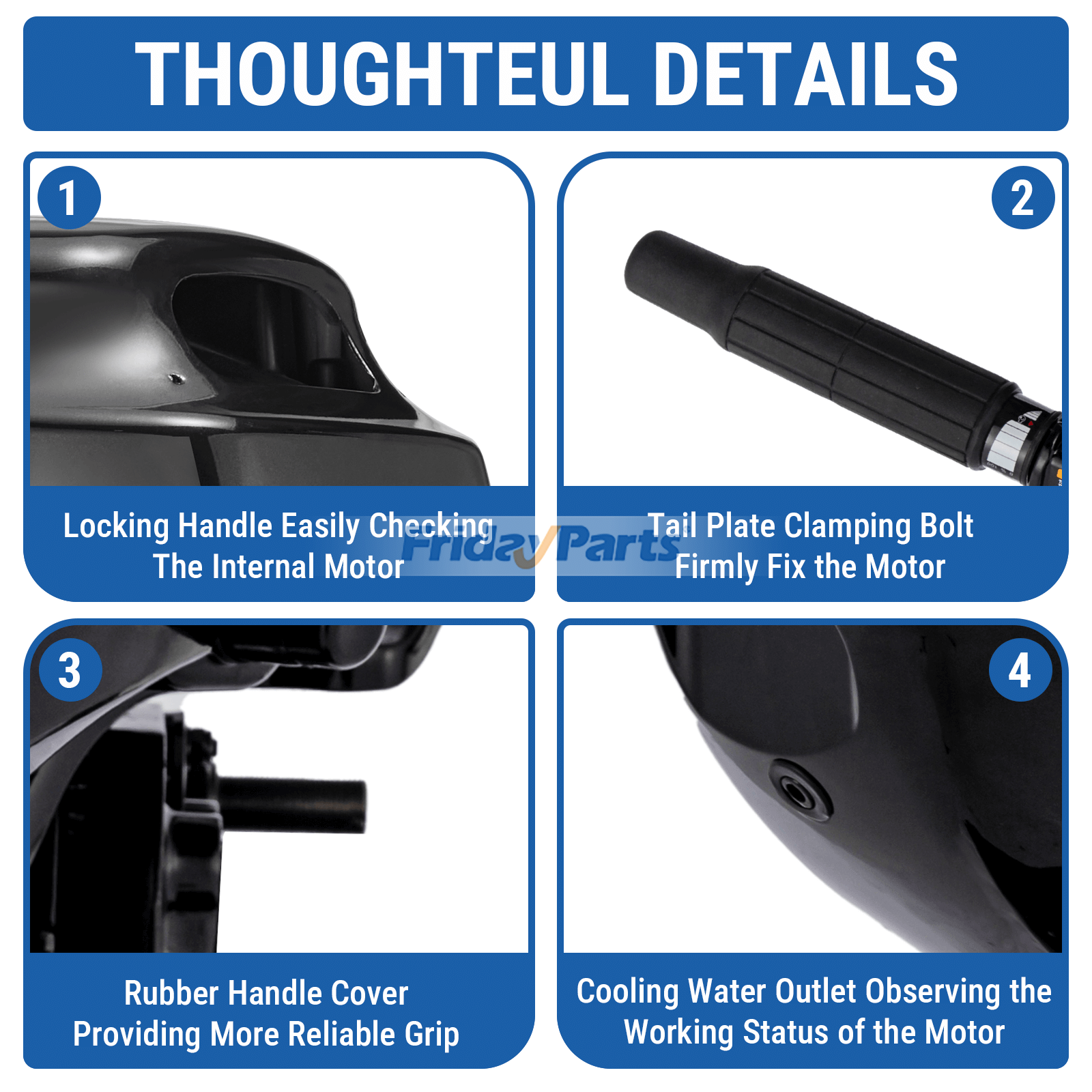 Parsun 4-Takt-Außenbordmotor, manuelle oder elektrische Start- und Pinn- oder Fernbedienungsoptionen