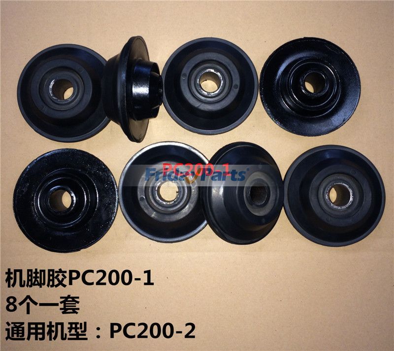 Pour les pieds de coussin en caoutchouc de montage du moteur de l'excavatrice Komatsu PC200-2