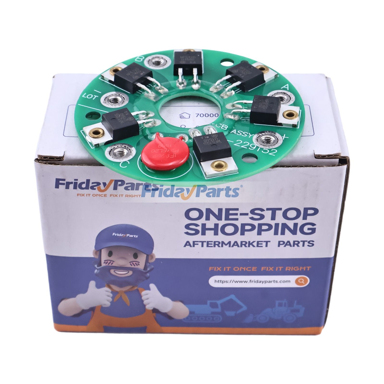 PCB Assembly Rotating Circuit Board A-229152 for Kohler Engine 13- 40EKOZD 11- 35EFKOZD Generator 7EFKOZD 9EOZD 8.5EFOZD 10EOZD 9EFOZD 5EFKOD 9EKOZD 9EFKOZD