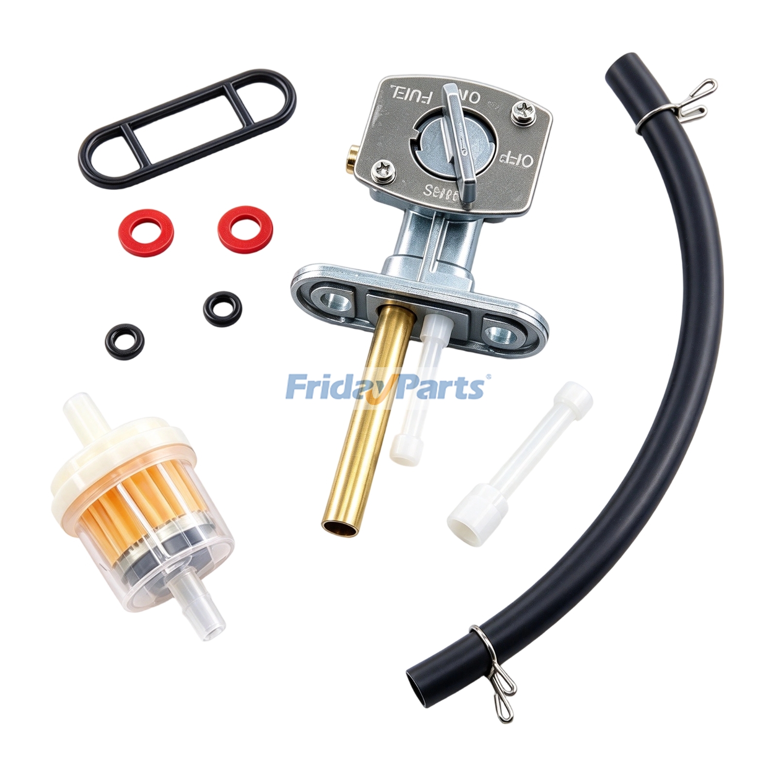 Petcock Fuel Tank Switch Valve Hose Pipe 1PZ88IY79X for Yamaha Big Bear YFM350 ATV Polaris Trail Blazer Trail Boss 250