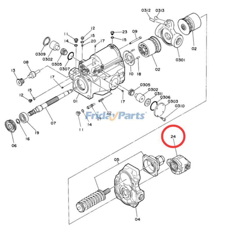 Pilot Gear Pump for Excavator