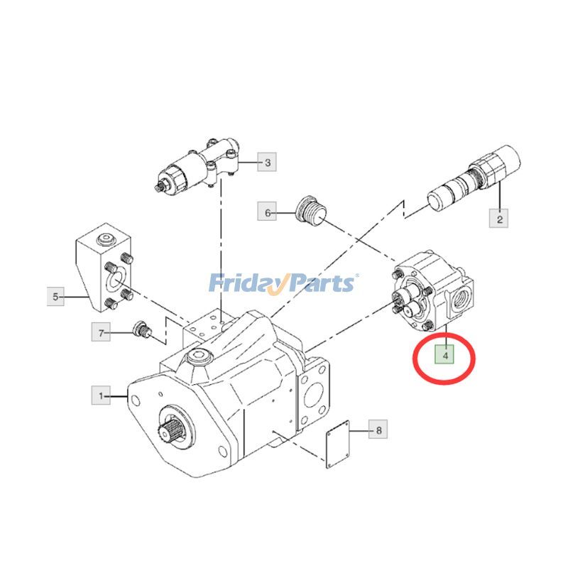 AP2D36 Pilot Gear Pump 4472007 for Excavator