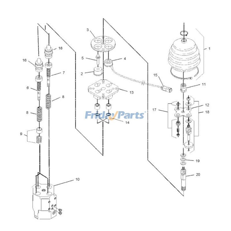 Pilot Valveerpillar Backhoe CAT in Stock in China