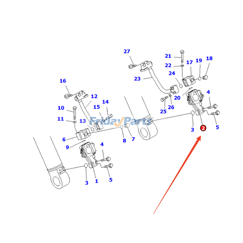 Pilot Valve 702-21-08801 for Komatsu Excavator PC300-8 PC300LC-8 PC350 ...