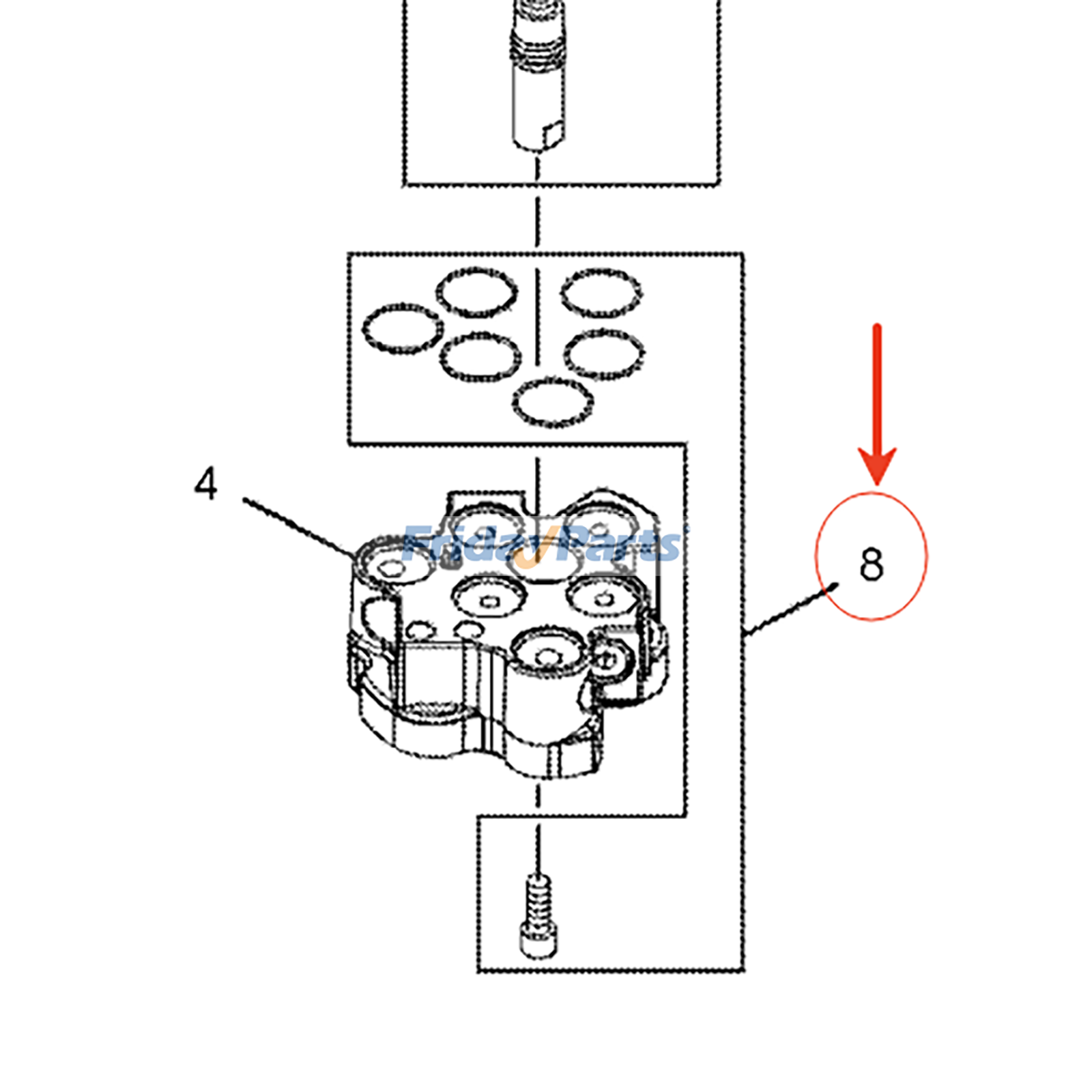 Pilot Valve Seal Kit for Engine,Loader