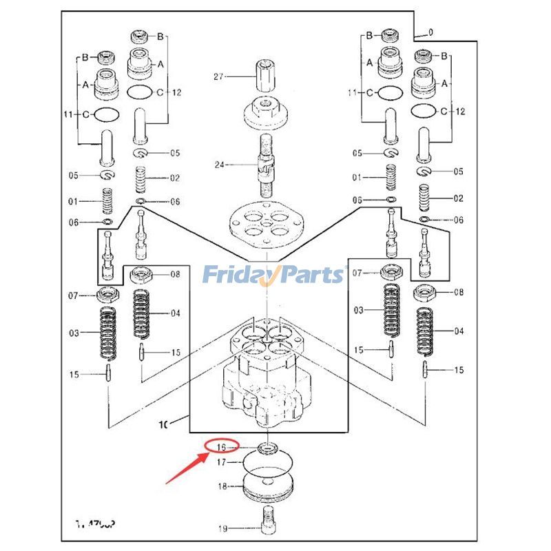 Pilot Valve Sealing Washer 200LC for Excavator