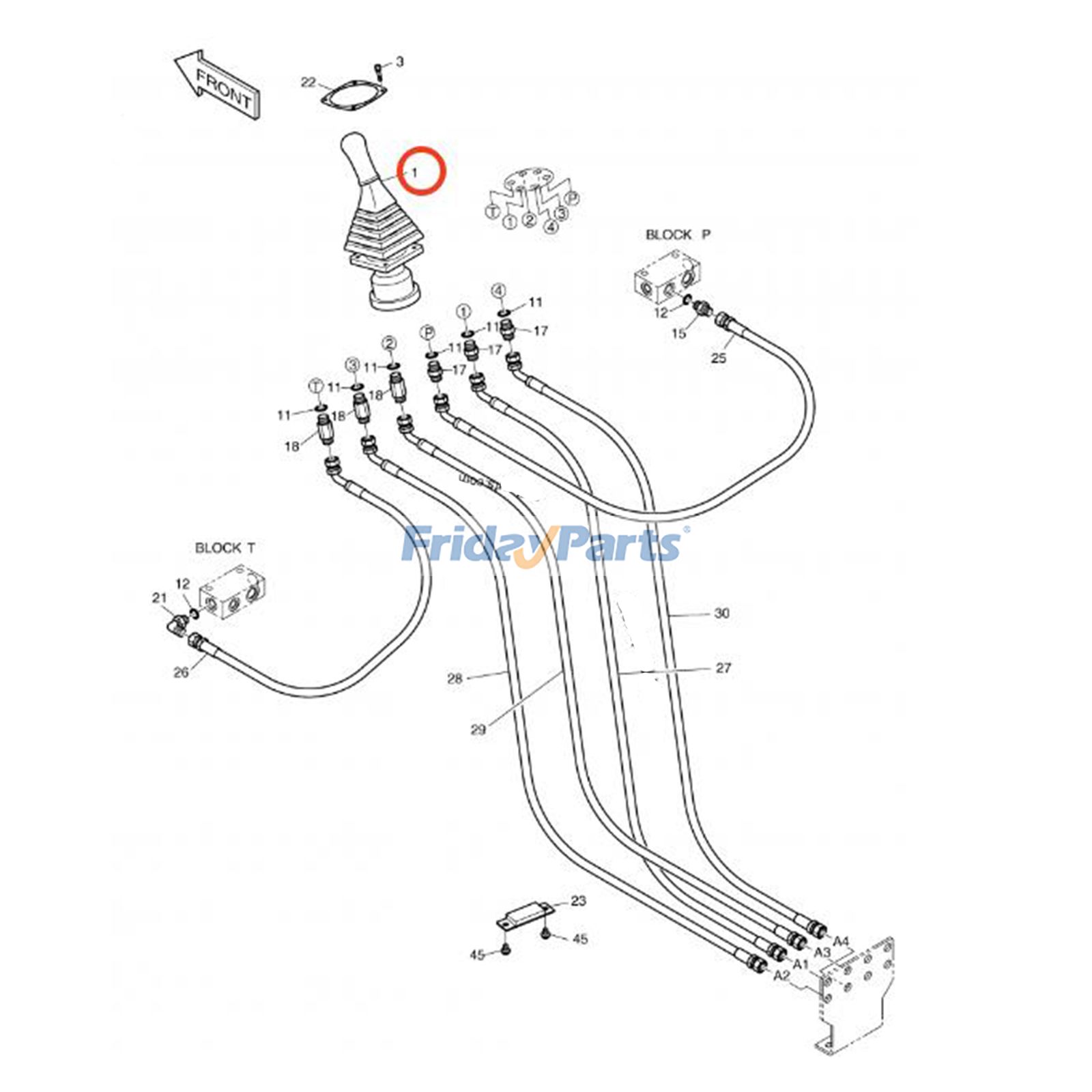 FridayParts Pilot Valve Joystick