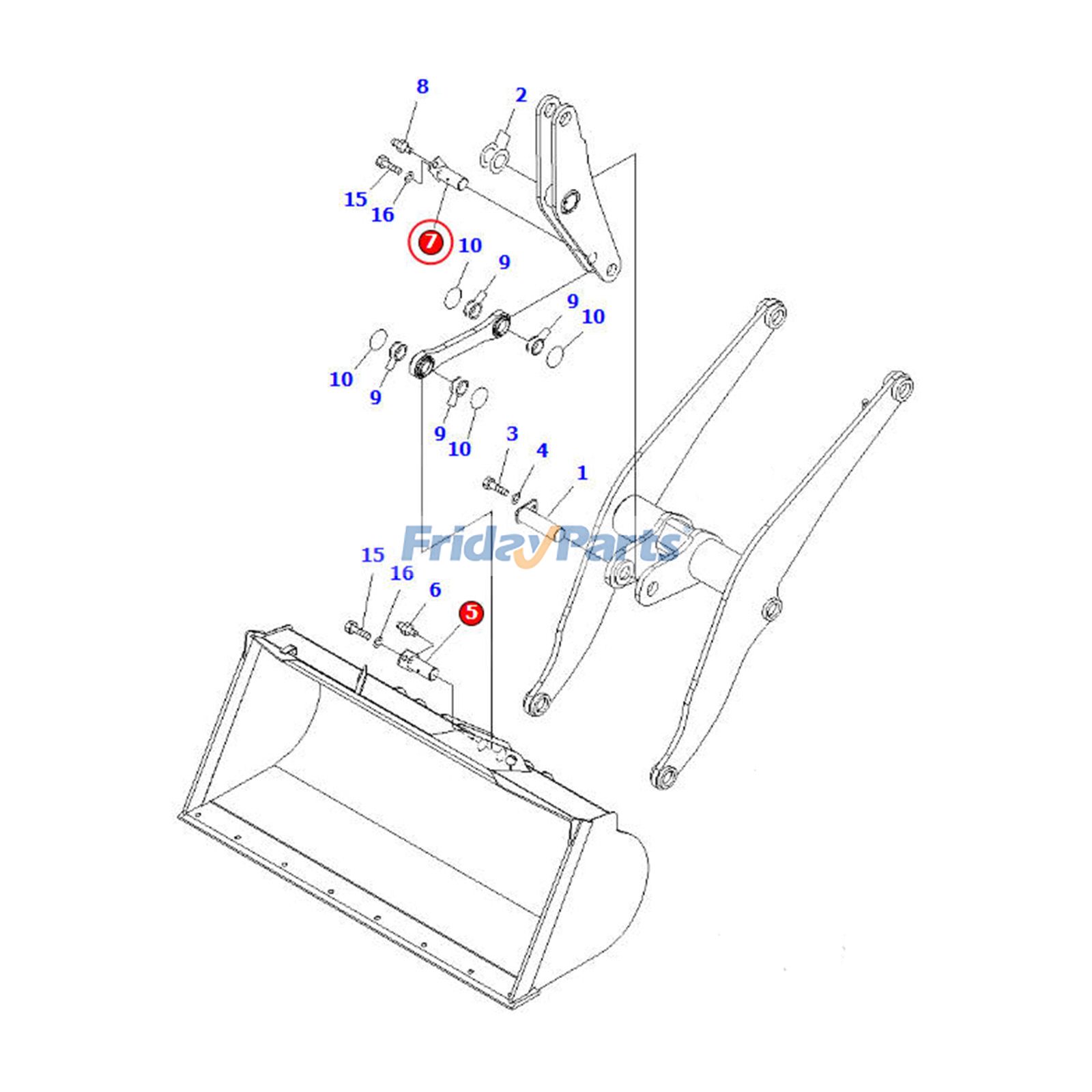 Pasador 418-70-31730 para cargadora de ruedas Komatsu WA250-5 WA250-5L WA250-6 WA250L-5 WA270-5 WA270-5-SN Para KOMATSU