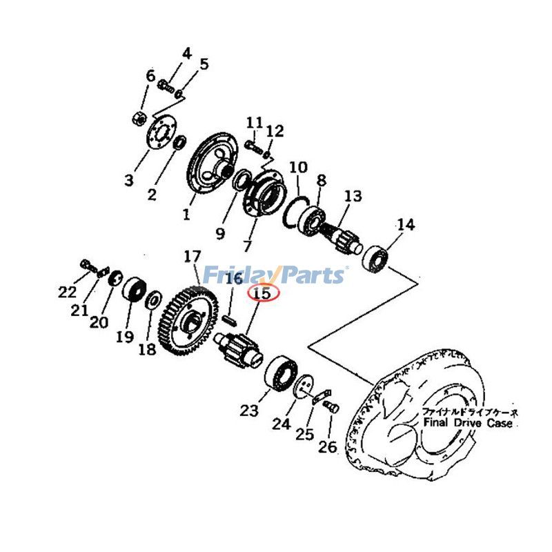 Pinion for Komatsu for Dozer