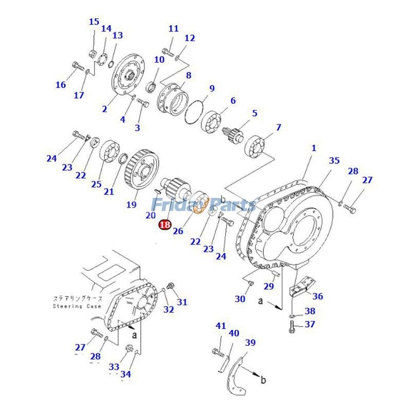 Pinion 175-27-31233 for Komatsu Dozer D155C-1D D155C-1P D150A-1 D155A ...