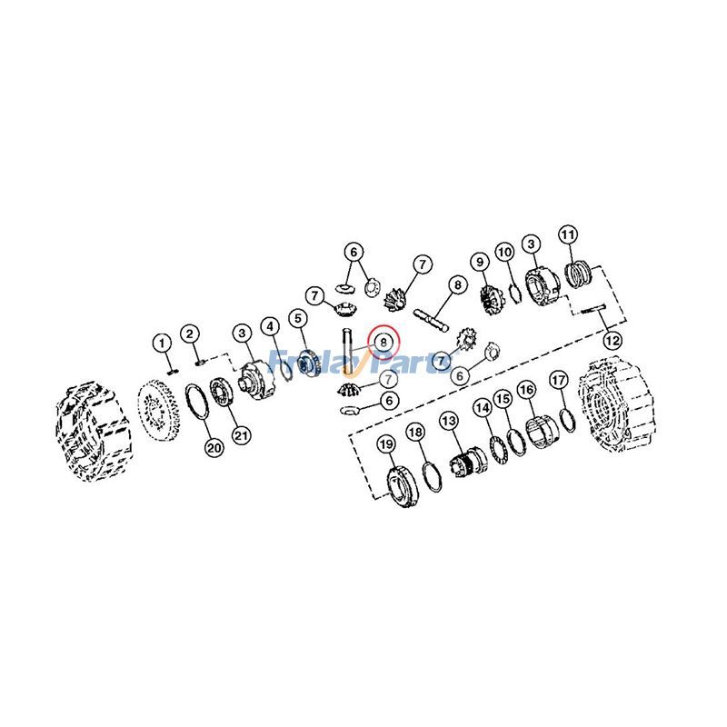 Pinion Shaft For JOHN DEERE