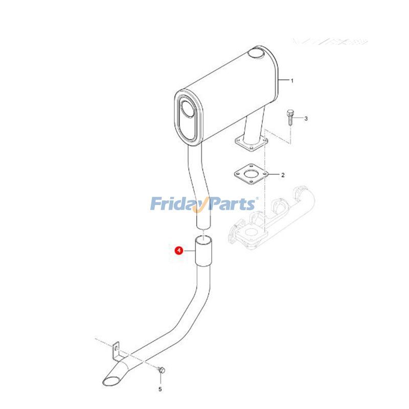 Pipe Tube Exhaust for Tractor,Vehicle