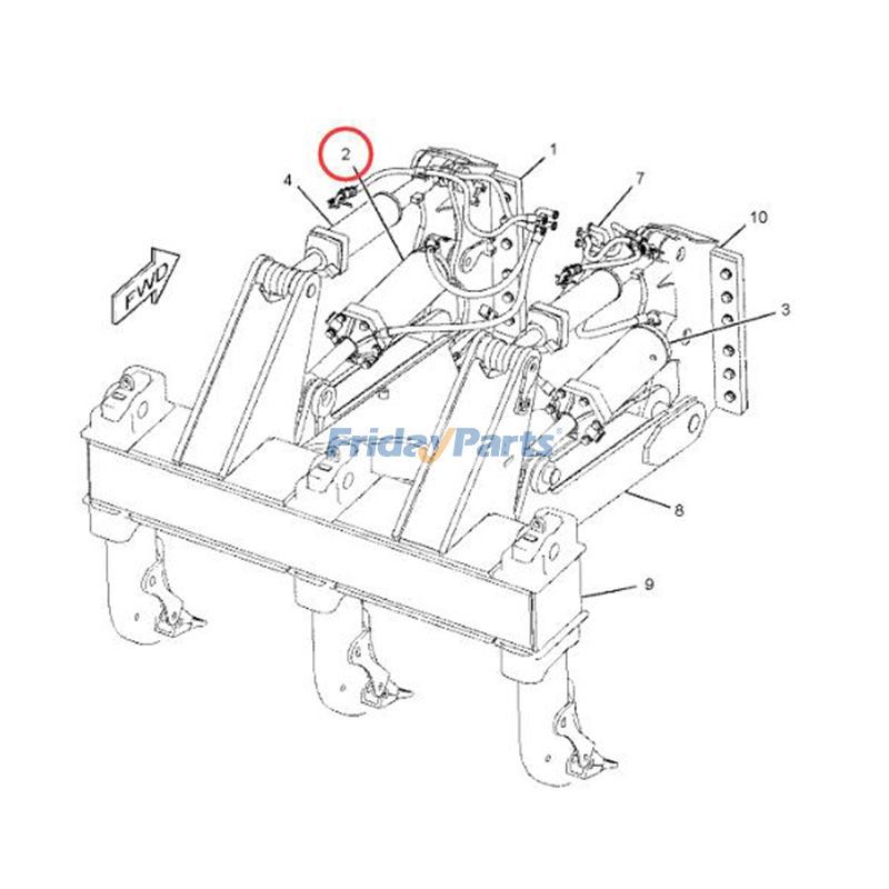 Pipper Cylindre Grouperpillar CATpour Bulldozer,Moteur,Tracteur