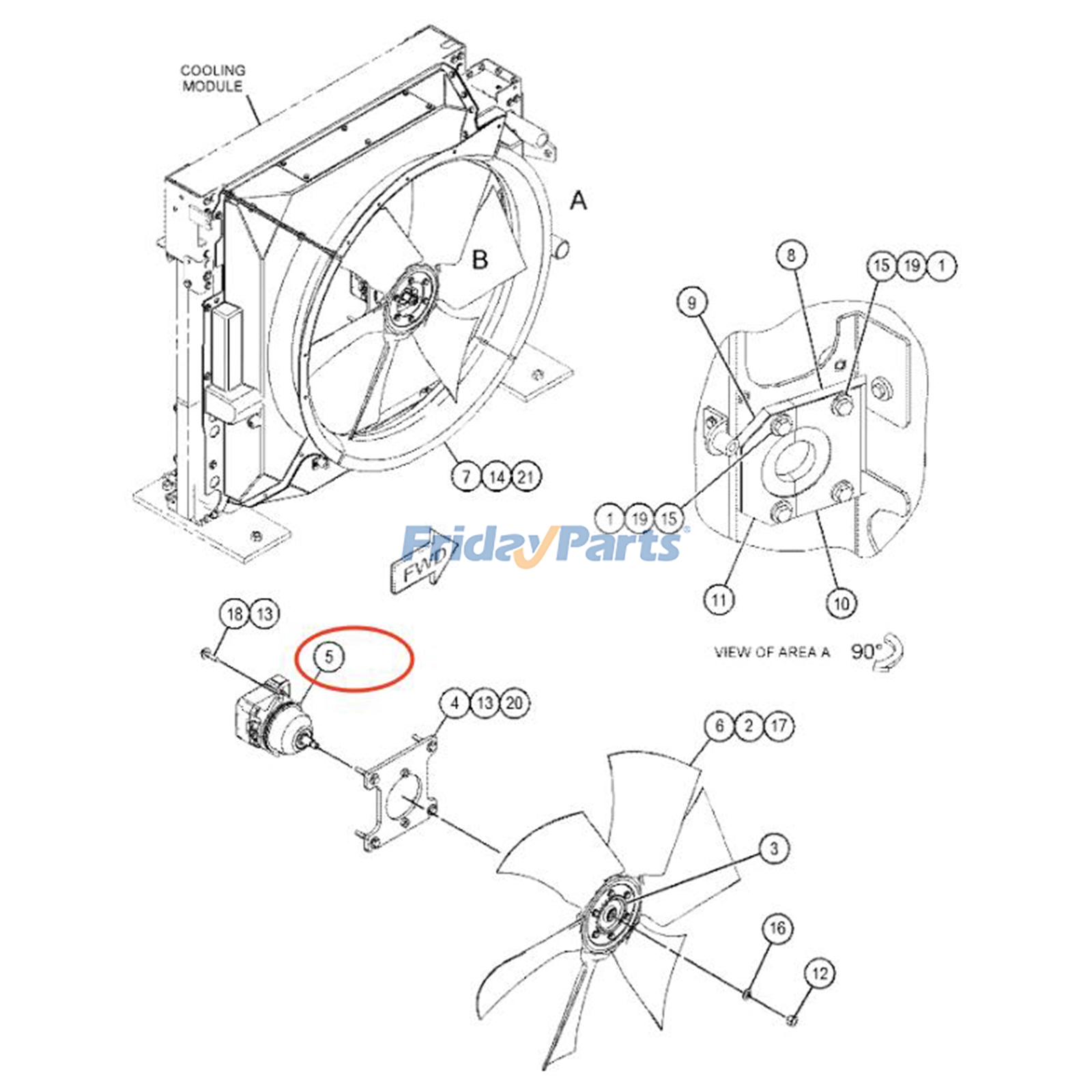 Motor de ventilador de pistão 505-5179 para escavadeira Caterpillar CAT C7.1 336 GC para Motor,Escavadora 