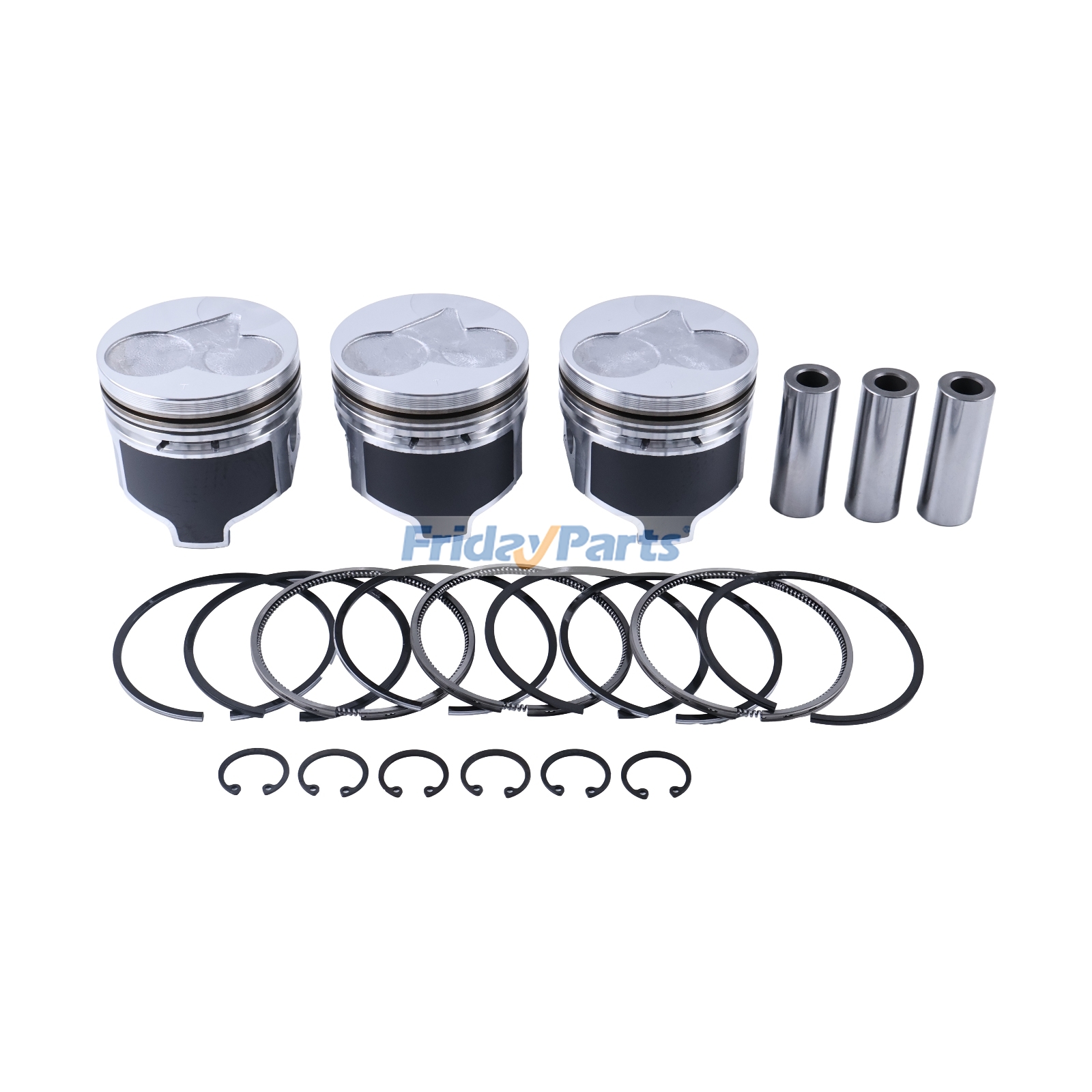 Piston Kit 16060-21114 16261-21050 for Kubota Engine D1105 D1305 Tractor B2410HSD B2620HSD B3000HSDC B3200HSD B7610HSD B7800HSD