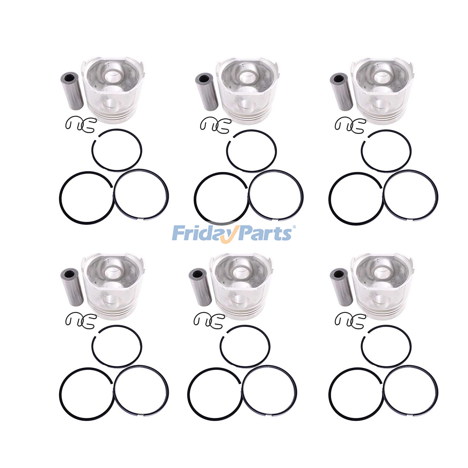 Kolbensatz 16109-21120 15521-21050 für Kubota-Motor D1402-DI F2302-DI S2802-DI V1902-DI Traktor M4950 M4950DT M4950DT-S M4950-S