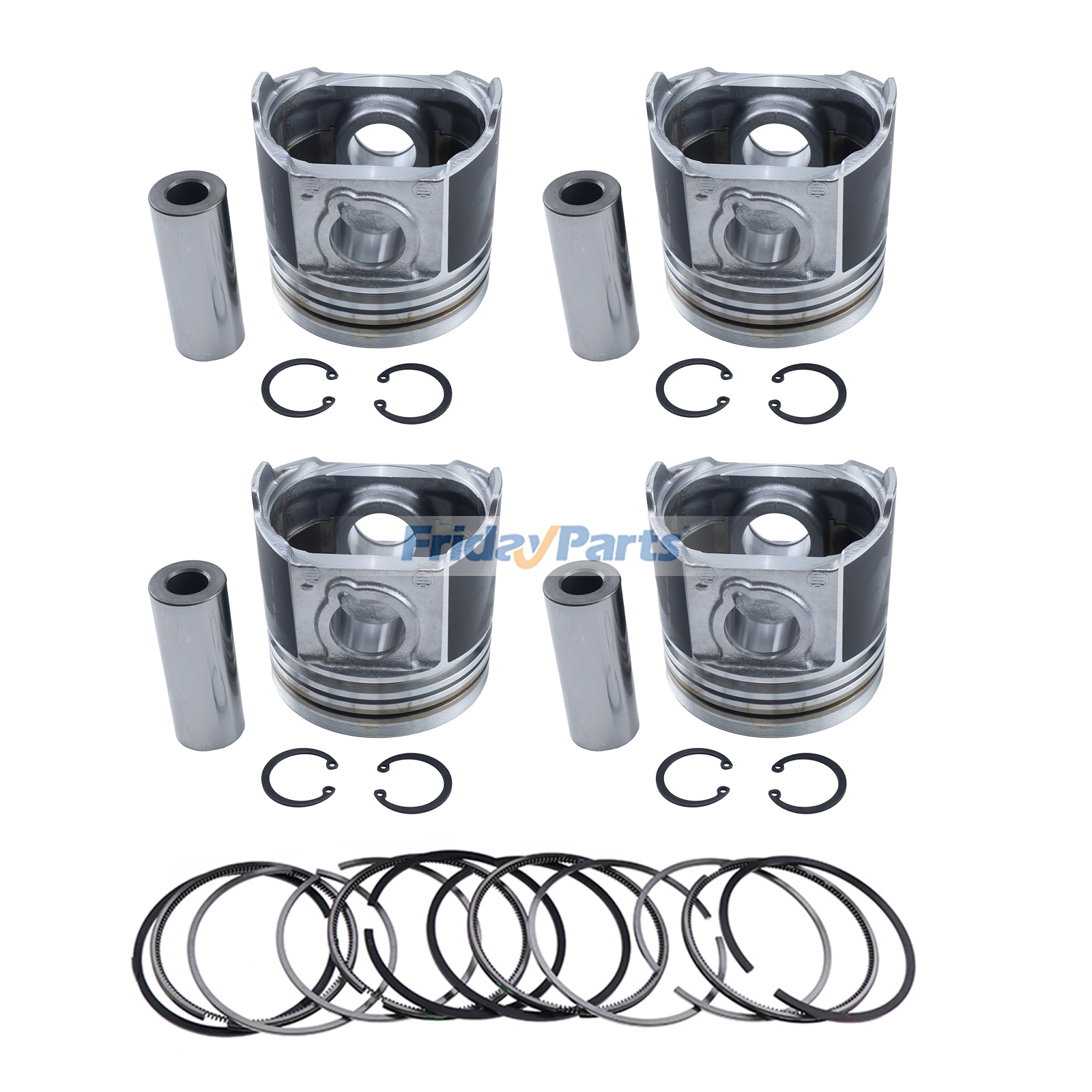 Kit de pistones 1G363-21110 1G770-21110 para motor Kubota V2003