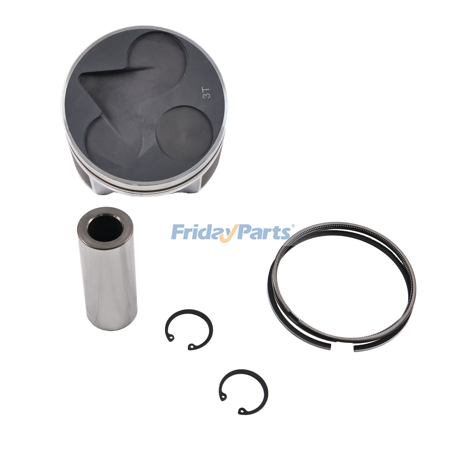 Piston Kit 1J530-21113 for Kubota Engine V3600 Tractor MZ655 MZ705 MZ755 GM49 GM64 GM73 M6800 Excavator KX163 KX181 Bobcat Loader S250 T225 245