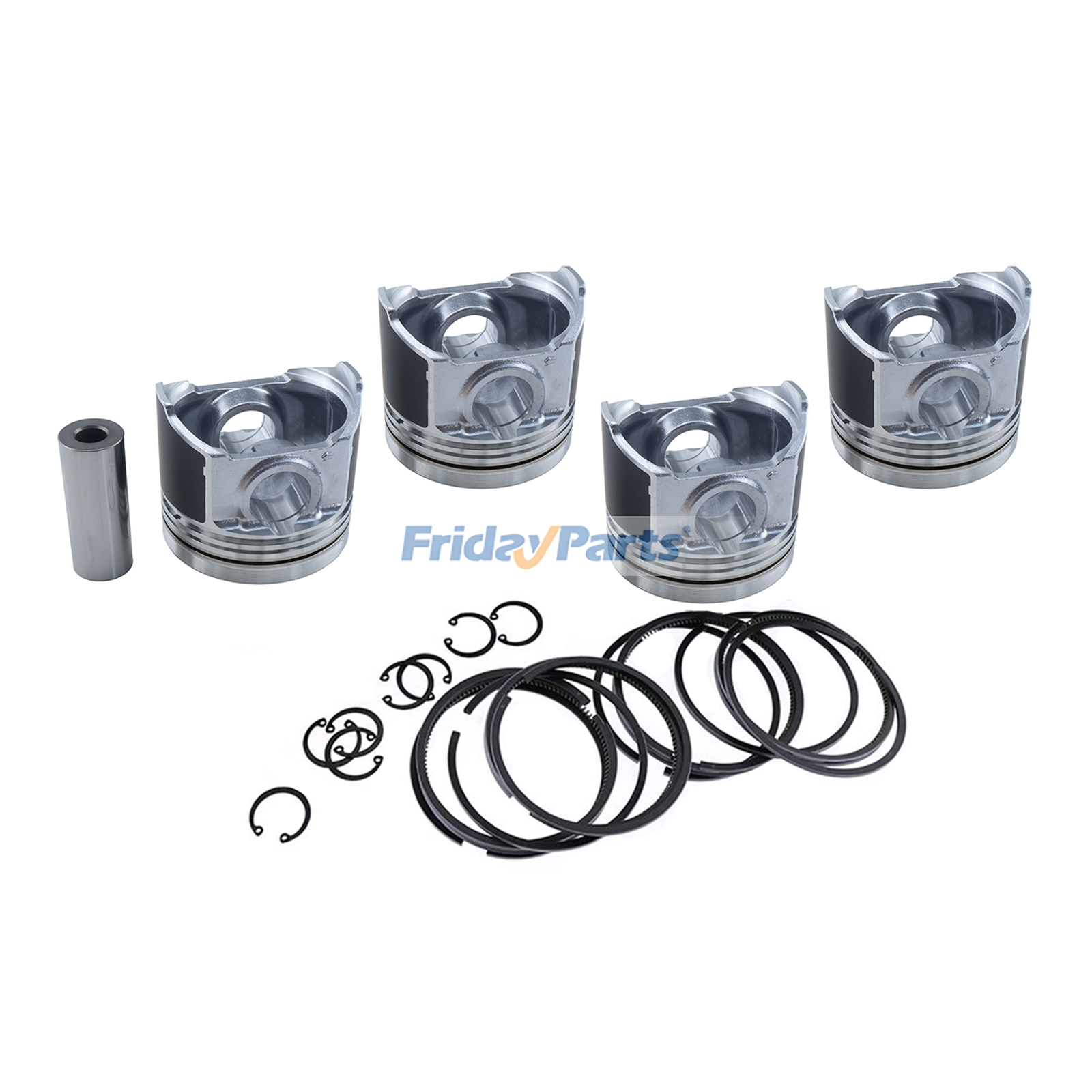 Piston Kit 1J550-21112 1J500-21050 for Kubota Engine V3800-DI Loader SVL90 Tractor M9540 M8540 Excavator KX080-3