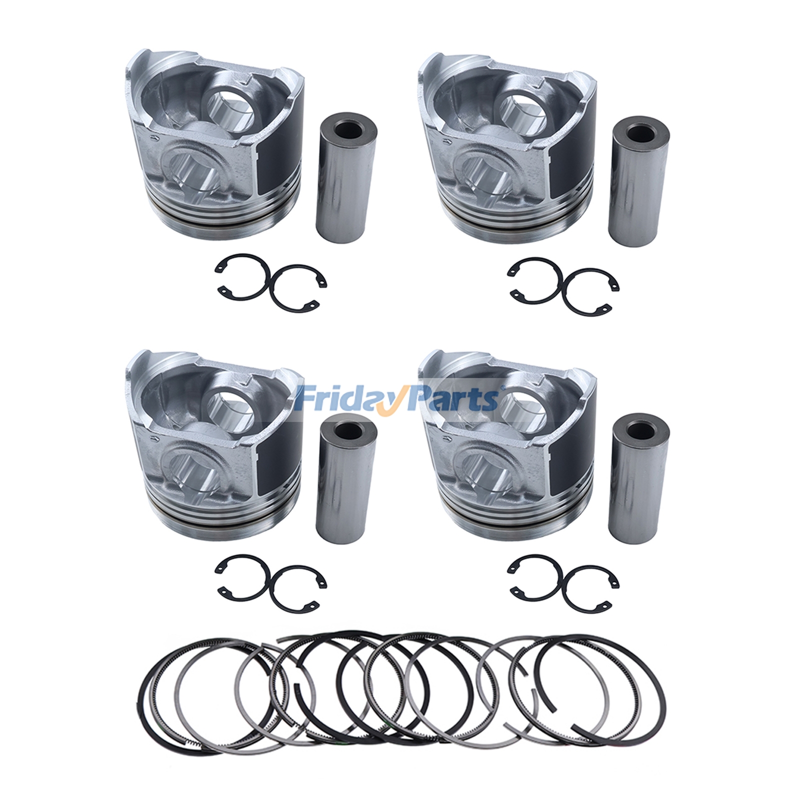 Kit de pistón 1J574-21112 1J500-21050 para motor Kubota V3800 Tractor M110XDTC M108SDS M108SH M9960 M8560
