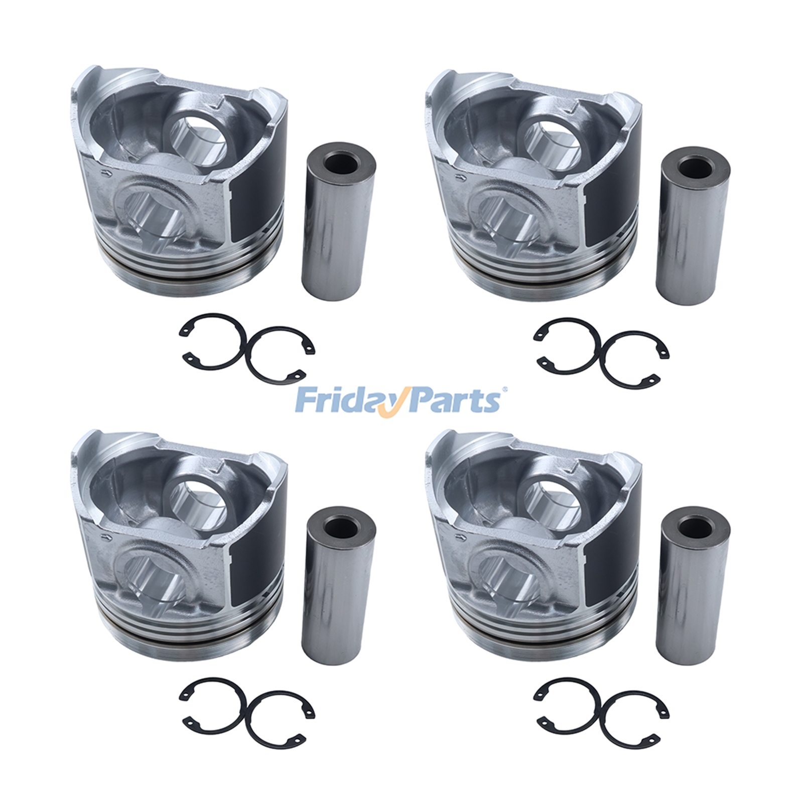 Kit de Pistões 1J574-21112 1J574-21110 para Motor Kubota V3800 Trator M110XDTC M108SDS M108SH M9960 M8560