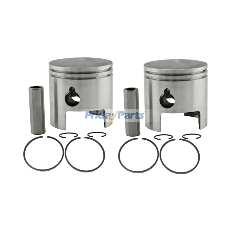 Piston Kit 350-00011-0 350-00001-0 for Nissan NS15C NS18D NS9.9D NS9.9B2 NS15B2 Tohatsu M15C M18D M18E M9.9C M9.9D 15HP 18HP 9.9HP Outboard