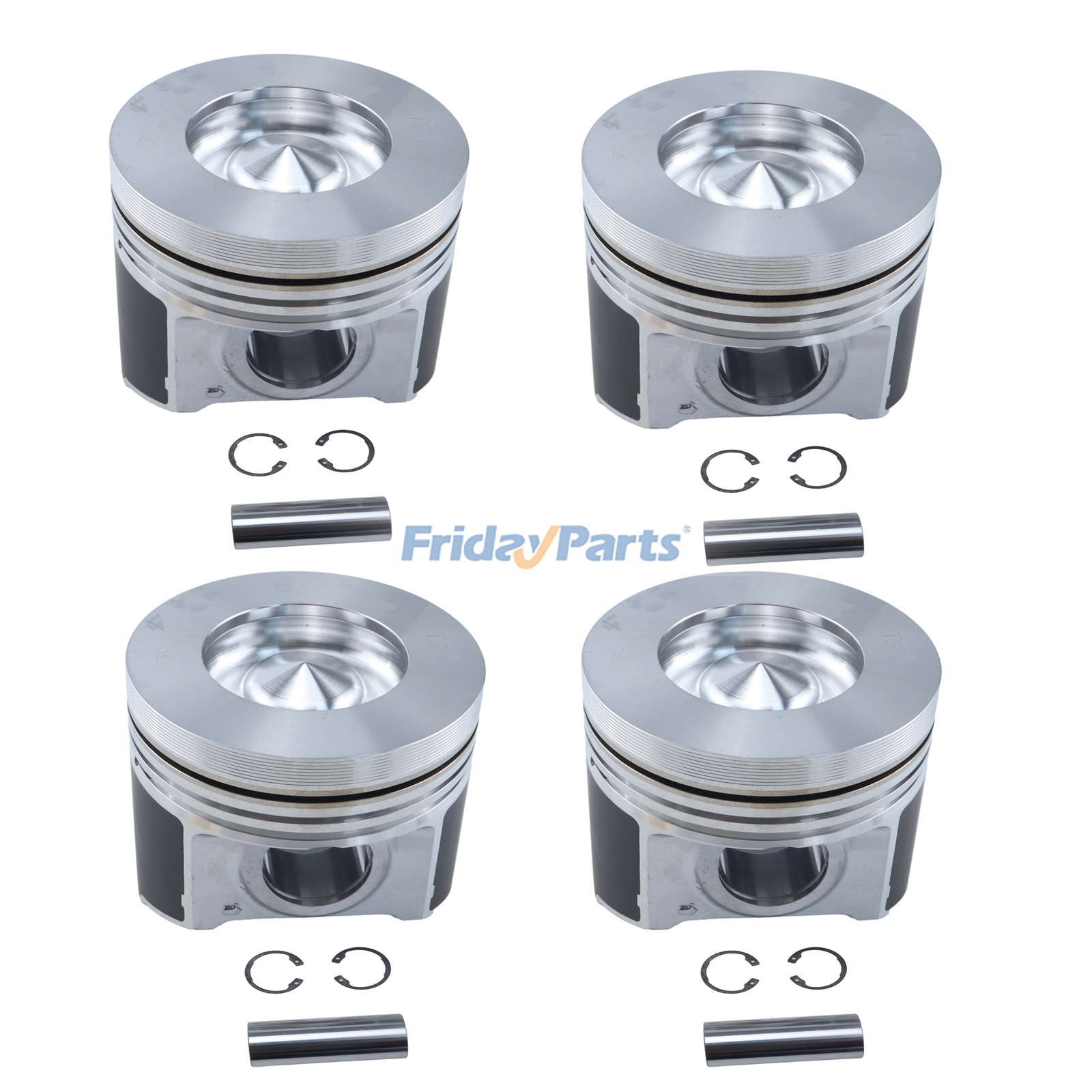 Piston Kit 6698535 for Kubota Engine V3800 Bobcat Loader A300 A770 S220 S250 S300 S330 S750 S770 S850 T250 T300 T320 T750 T770 T870