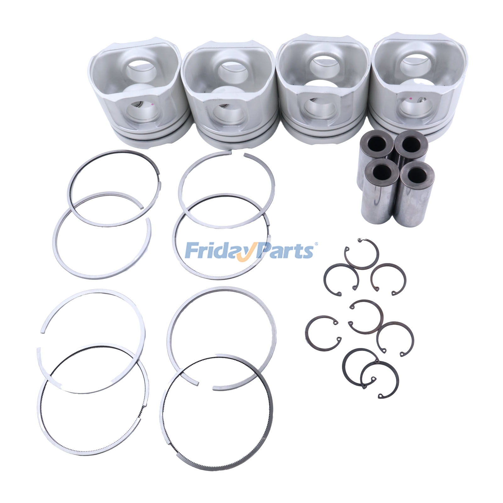 Kit de pistón 6N-4220 para motor Caterpillar CAT 3204 Tractor D3 de FridayParts