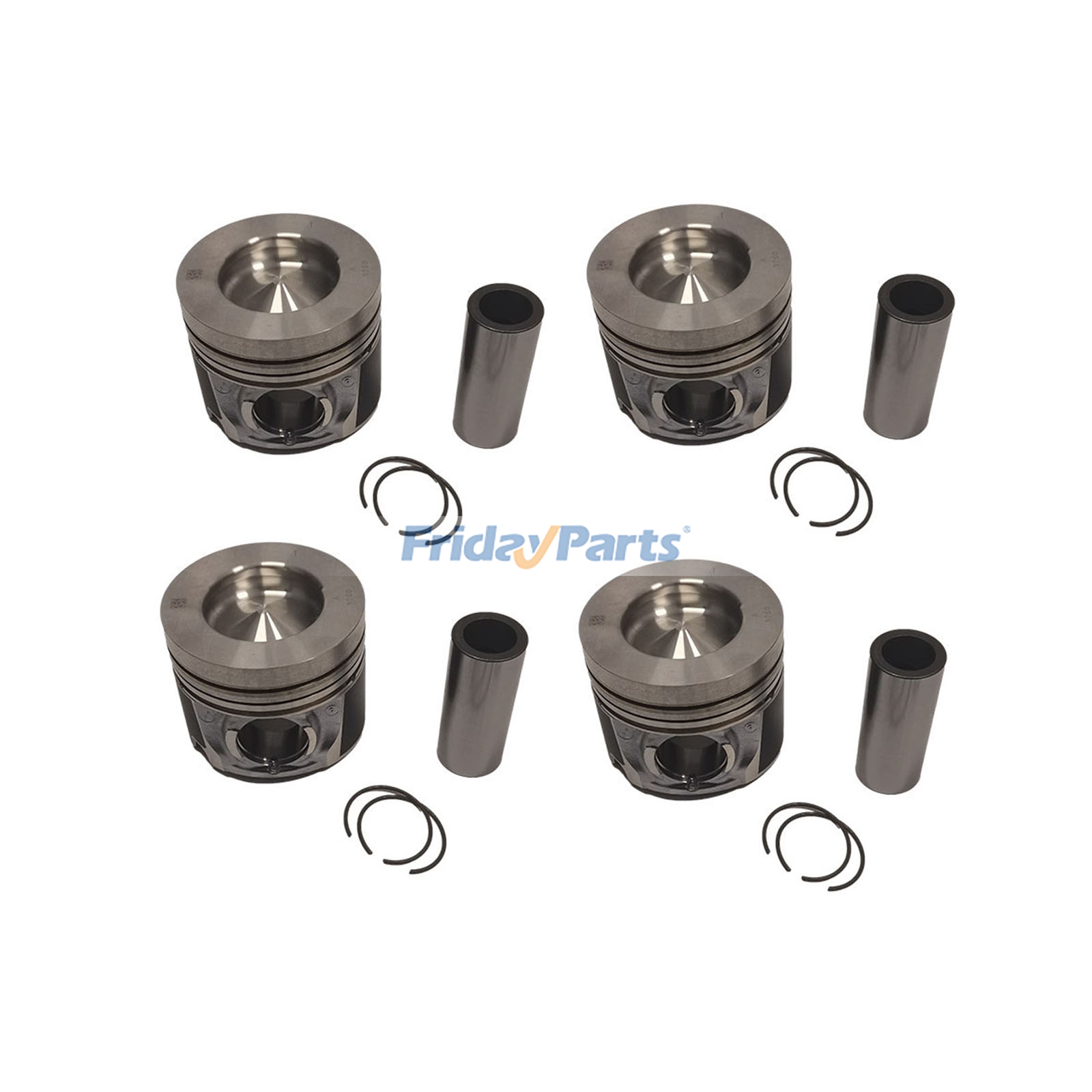 Isuzuエンジン4JJ1用ピン＆クリップ付きピストンキット