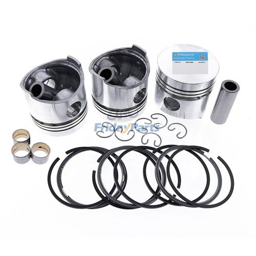 Piston Kit with Ring for Isuzu Engine 3AA1 Iseki Tractor TS2810 TS2810F
