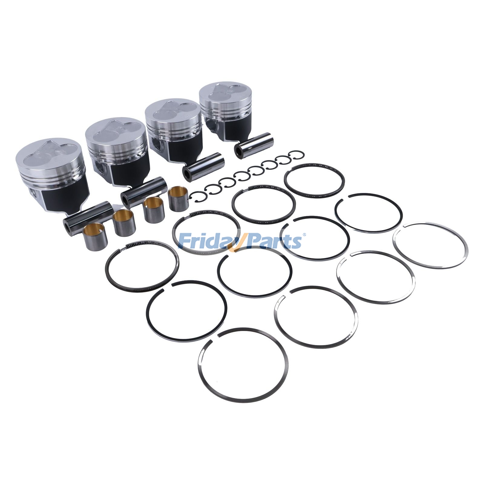 Piston Kit with Ring for Engine,Excavator,Loader,Heavy-Duty UTV