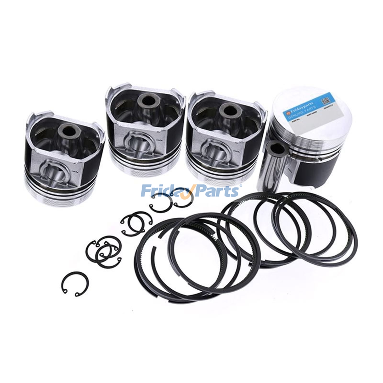 Piston Kit YM129908-22080 YM129907-22051 for Komatsu Loader CK30-1 CK35-1 SK1020-5 SK1020-5N SK1026-5 SK1026-5N
