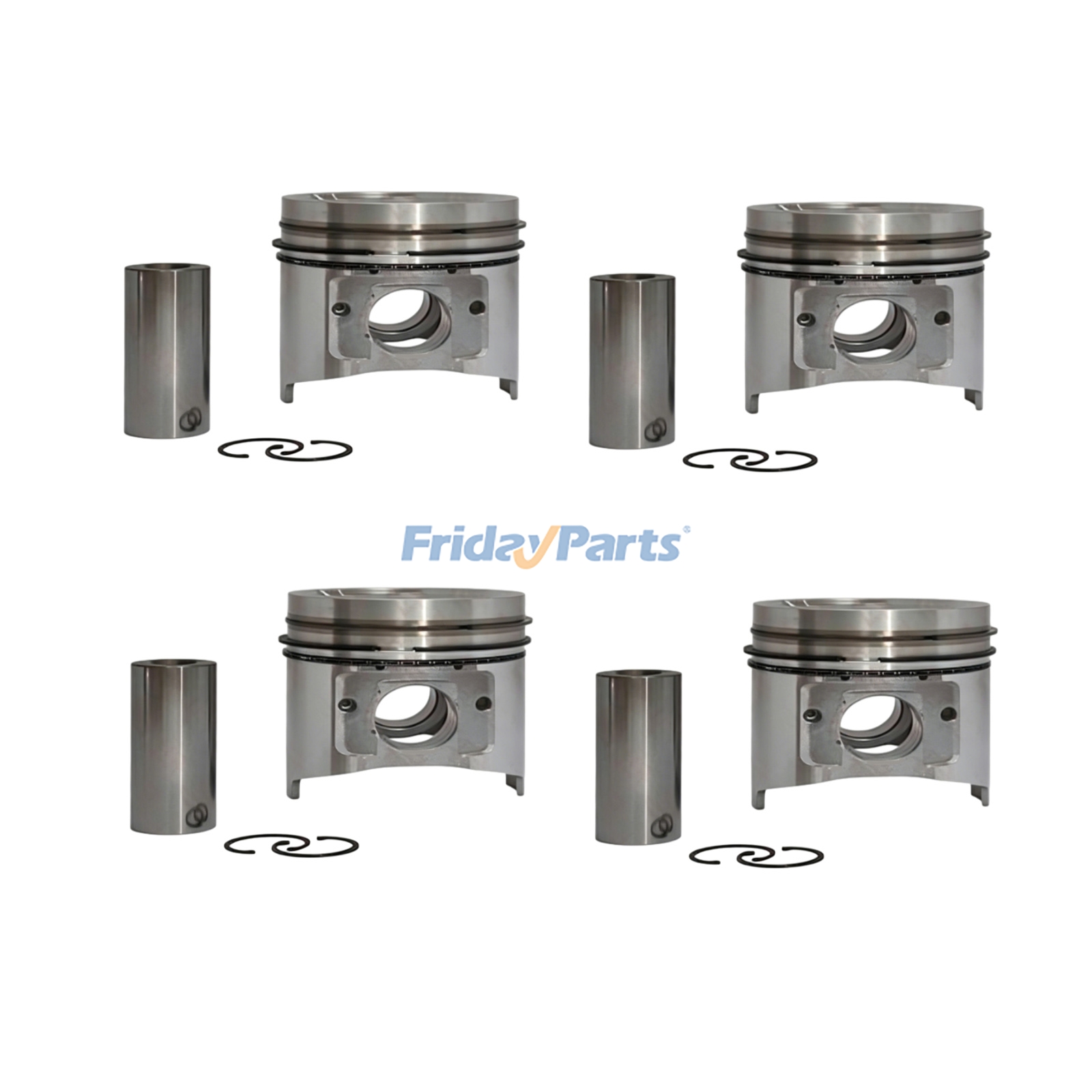 Piston Kit YM129931-22900 for Komatsu Engine 4D94LE 4D98E Forklift FD20-30 FD25T-16 FD30T-16 FG20T-16 FG25T-16 FG25HT-16 FG32HT-16 FG35AHT-16