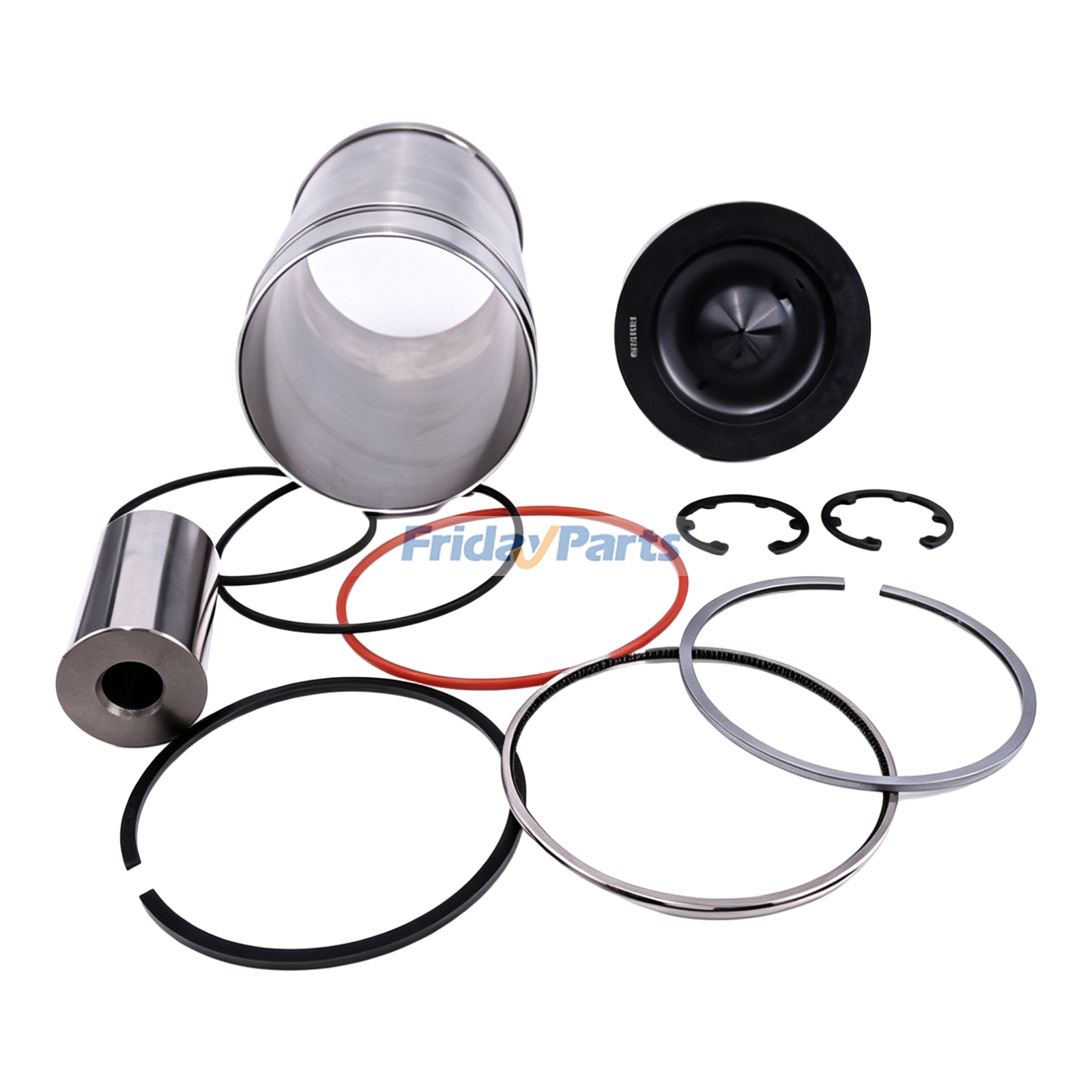 Kit de revestimiento de pistón DZ10211 para motores John Deere 6090 4045 6068 6081 Tractor 8430 8530 8330 Cosechadora W660 T670 S770 S760 S670 de FridayParts