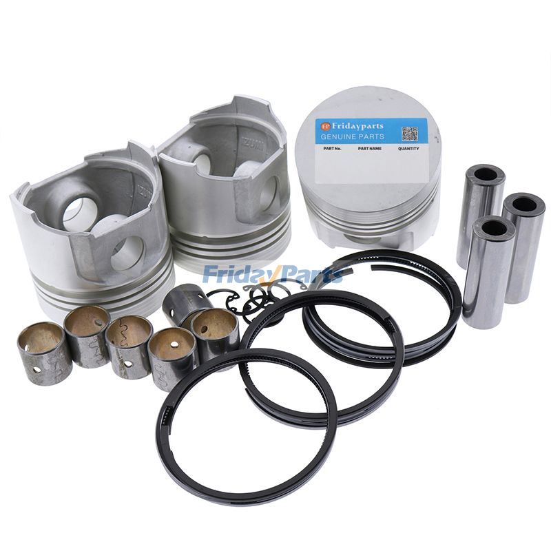 Ensemble piston et segments de piston pour moteur Kubota D1005