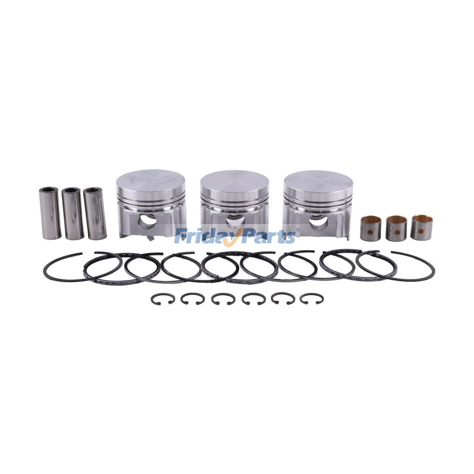 Piston & Piston Ring Set SBA115017140 SBA115107201 for Perkins Engine 103-10 New Holland Tractor 1220 1310 T1010 TC18 TC21 Boomer1020