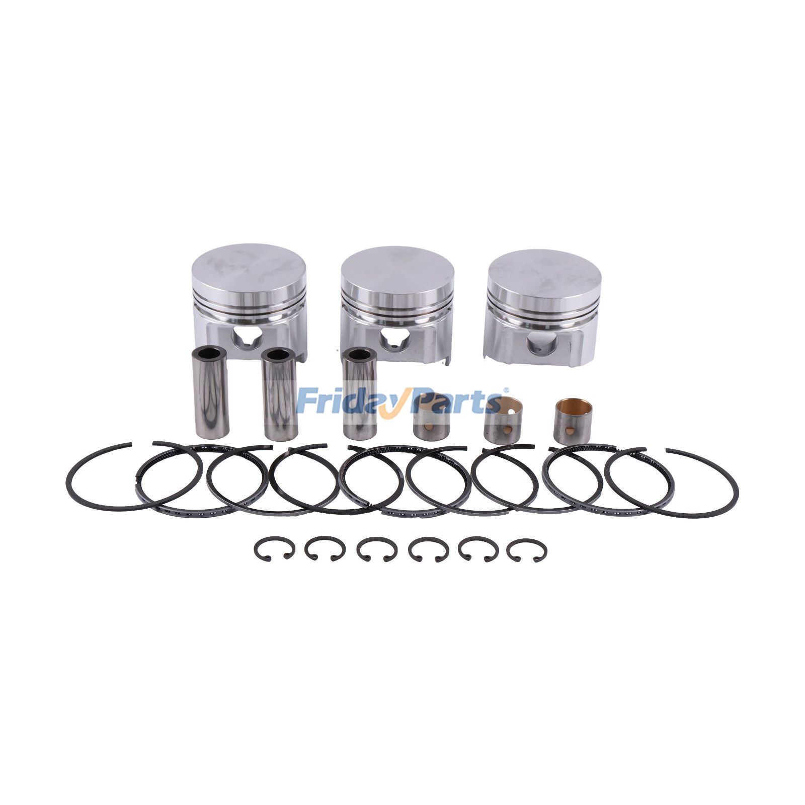 FridayParts Piston & Piston Ring Set