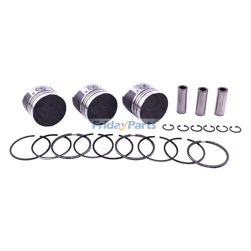 Kit piston STD avec segmentpour Nacelle Élévatrice,Moteur,Pelle,Générateur,Chargeur,Tondeuse,Tracteur