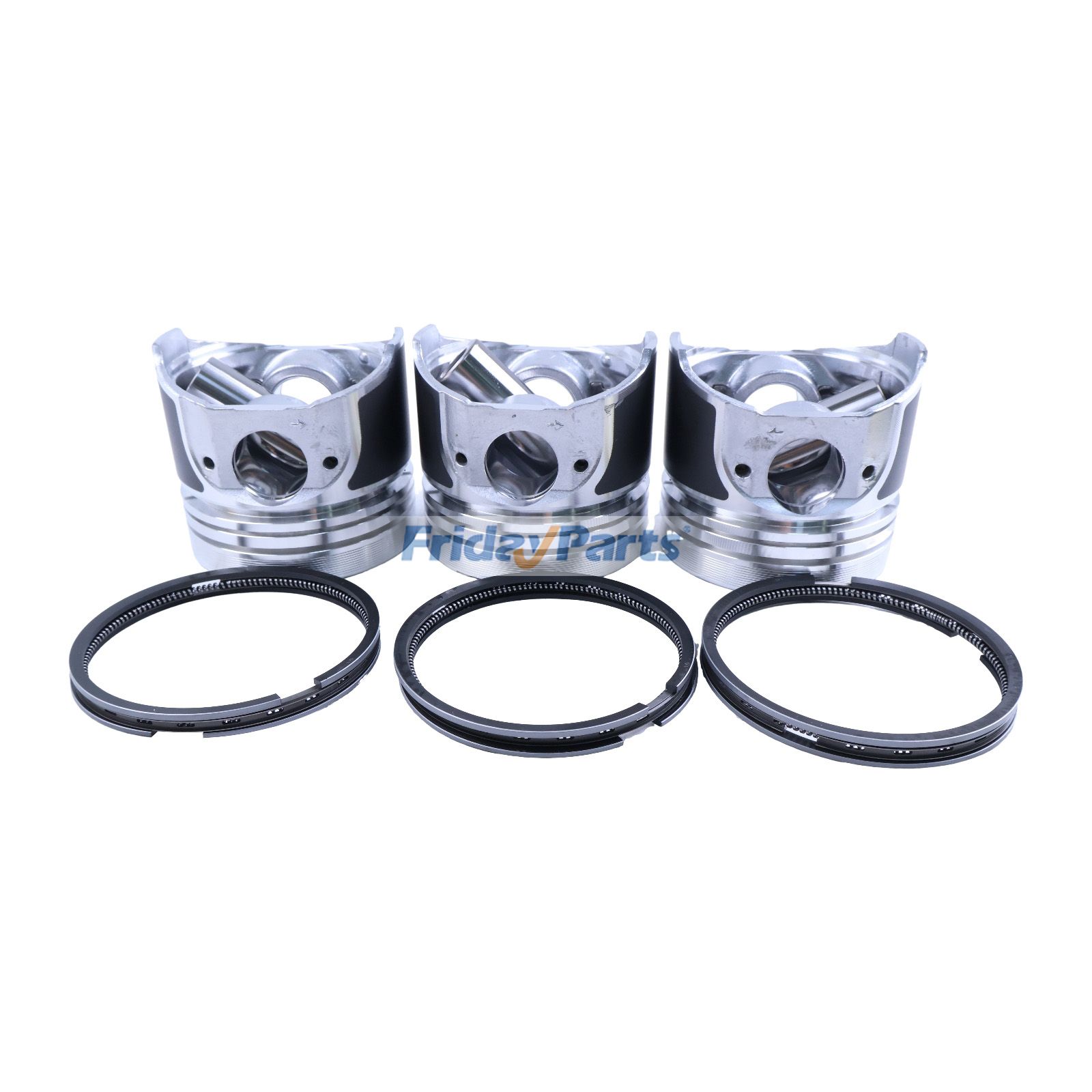 Juego de pistón y aro de pistón STD 76 mm para motor Kubota D1005